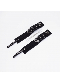 Черные кожаные оковы Sex - Crazy Handmade - купить с доставкой в Ноябрьске