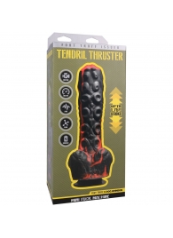 Черно-красная мини-машина на присоске Tendril Thruster - 21,6 см. - Doc Johnson - купить с доставкой в Ноябрьске