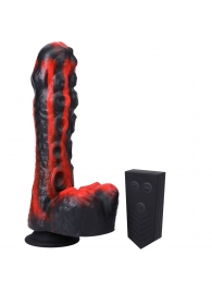Черно-красная мини-машина на присоске Tendril Thruster - 21,6 см. - Doc Johnson - купить с доставкой в Ноябрьске