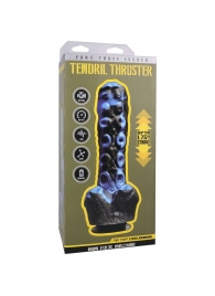 Черно-синяя мини-машина на присоске Tendril Thruster - 21,6 см. - Doc Johnson - купить с доставкой в Ноябрьске