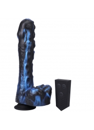 Черно-синяя мини-машина на присоске Tendril Thruster - 21,6 см. - Doc Johnson - купить с доставкой в Ноябрьске