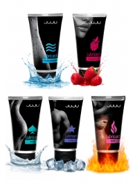 Набор из 5 лубрикантов JUJU (увлажняющий, Hot+, Long, Anal, малина) - JuJu - купить с доставкой в Ноябрьске