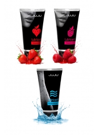 Набор из 3 лубрикантов JUJU (увлажняющий, клубника, малина) - JuJu - купить с доставкой в Ноябрьске