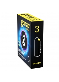 Супертонкие презервативы Ganzo Invisible - 3 шт. - Ganzo - купить с доставкой в Ноябрьске
