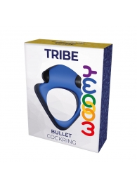 Синее эрекционное кольцо Wooomy Tribeс с вибрацией - Adrien Lastic - в Ноябрьске купить с доставкой