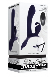 Женский страпон с вибрацией Giving Vibes - Evolved - купить с доставкой в Ноябрьске
