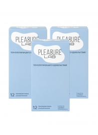 Набор из 3 упаковок ультратонких презервативов Pleasure Lab (по 12 шт.) - Pleasure Lab - купить с доставкой в Ноябрьске