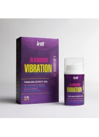 Стимулирующий гель с эффектом вибрации Blackberry Vibration - 15 мл. - INTT - купить с доставкой в Ноябрьске