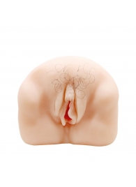 Телесный мастурбатор-вагина с оволосением и вибрацией - Baile - в Ноябрьске купить с доставкой