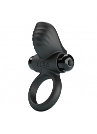 Черное эрекционное кольцо с вибрацией Adrien - Baile - в Ноябрьске купить с доставкой