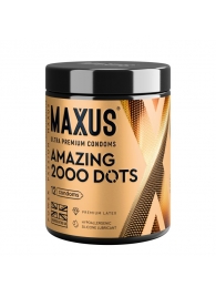 Точечные презервативы MAXUS 2000 Amazing Dots с железным кейсом - 12 шт. - Maxus - купить с доставкой в Ноябрьске