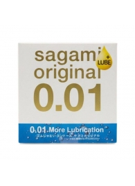 Увлажнённый презерватив Sagami Original 0.01 Extra Lub - 1 шт. - Sagami - купить с доставкой в Ноябрьске
