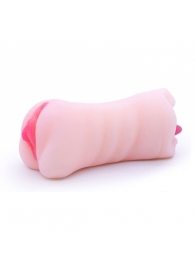 Телесный двусторонний мастурбатор - вагина и ротик - Boys of Toys - в Ноябрьске купить с доставкой