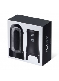 Набор Tenga Flip Zero Electronic Vibrotation: мастурбатор с вибрацией и устройство вращения - Tenga - в Ноябрьске купить с доставкой