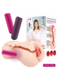 Мастурбатор-вагина с вибрацией Jenny Onahole edition 005 - KOKOS - в Ноябрьске купить с доставкой