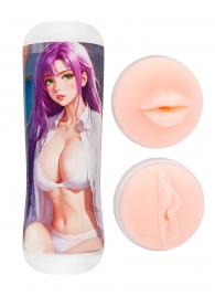 Двусторонний мастурбатор аниме - ротик и вагина - Tokyo Style - в Ноябрьске купить с доставкой