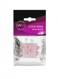 Прозрачная насадка на пенис с цветными шариками - Erowoman-Eroman - в Ноябрьске купить с доставкой