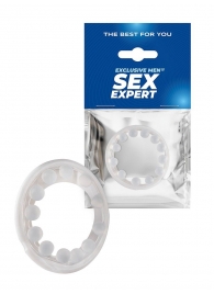 Эрекционное кольцо со стимулирующими шариками на поверхности - Sex Expert - в Ноябрьске купить с доставкой