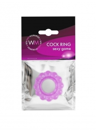 Лиловое эрекционное кольцо с 2 рядами стимулирующих шариков - Erowoman-Eroman - в Ноябрьске купить с доставкой