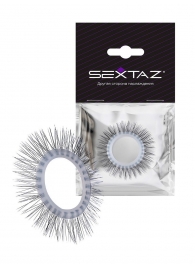 Круглое эрекционное кольцо с «ресничками» - Sextaz - в Ноябрьске купить с доставкой