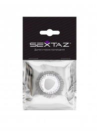Эластичное эрекционное кольцо с длинными черными «ресничками» - Sextaz - в Ноябрьске купить с доставкой