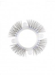 Эластичное кольцо с «ресничками» и 4 шариками - Sextaz - в Ноябрьске купить с доставкой