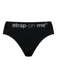 Черные трусики для насадок Heroine Lingerie Harness - size XL - Strap-on-me - купить с доставкой в Ноябрьске