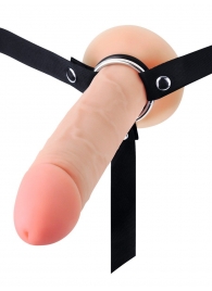 Мужской полый страпон на регулируемых ремешках - 22 см. - Sex Expert - купить с доставкой в Ноябрьске
