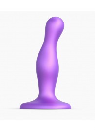 Фиолетовая насадка Strap-On-Me Dildo Plug Curvy size S - Strap-on-me - купить с доставкой в Ноябрьске