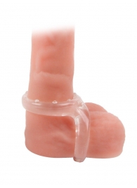 Прозрачное двойное эрекционное кольцо - Sex Expert - в Ноябрьске купить с доставкой