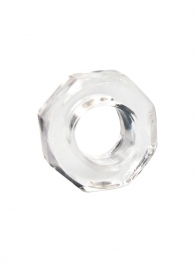 Прозрачное эрекционное кольцо в форме гайки - Sex Expert - в Ноябрьске купить с доставкой