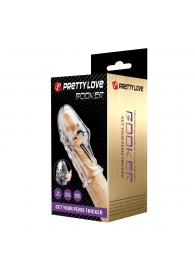 Прозрачная насадка на пенис Booker - 8 см. - Baile - в Ноябрьске купить с доставкой