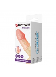 Телесная насадка на пенис Booker - 8 см. - Baile - в Ноябрьске купить с доставкой