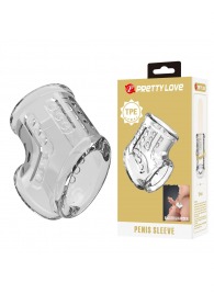 Прозрачная насадка на пенис и мошонку - Baile - в Ноябрьске купить с доставкой