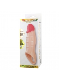 Телесная удлиняющая насадка на пенис Darnel - Baile - в Ноябрьске купить с доставкой