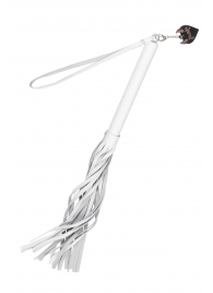 Белая кожаная плеть - 50 см. - Pecado - купить с доставкой в Ноябрьске