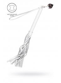 Белая кожаная плеть - 50 см. - Pecado - купить с доставкой в Ноябрьске