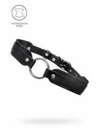Черный кожаный чокер-ошейник со скруглёнными углами - Pecado - купить с доставкой в Ноябрьске