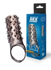 Дымчатая насадка на пенис с шипами и выпуклостями - 12,5 см. - Sex Expert - в Ноябрьске купить с доставкой