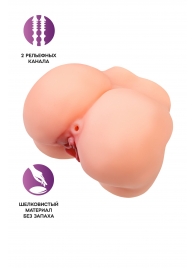 Реалистичный мастурбатор в форме попки с 2 любовными входами - No Name - в Ноябрьске купить с доставкой
