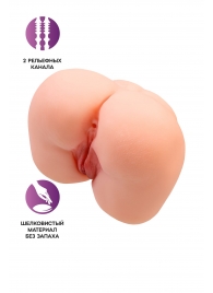 Реалистичный мастурбатор-попка с 2 любовными входами - No Name - в Ноябрьске купить с доставкой