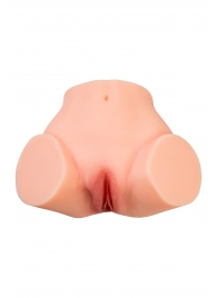 Телесный реалистичный мастурбатор-полуторс с 2 любовными входами - No Name - в Ноябрьске купить с доставкой