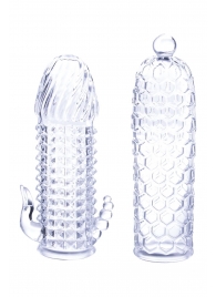 Набор из 2 прозрачных насадок на член Seductive Tickler Sleeves Set - NMC - в Ноябрьске купить с доставкой