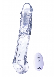 Прозрачная насадка-удлинитель Length Enhancer With Bullet с подхватом - 22,3 см. - NMC - в Ноябрьске купить с доставкой