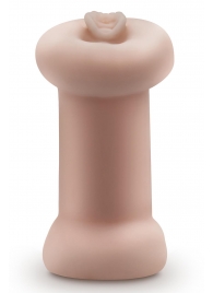 Телесный люминесцентный двусторонний мастурбатор Tasha - Blush Novelties - в Ноябрьске купить с доставкой