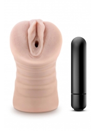 Телесный мастурбатор-вагина Ayumi с вибрацией - Blush Novelties - в Ноябрьске купить с доставкой
