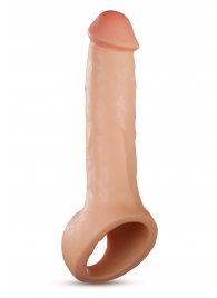 Телесная насадка-удлинитель Thrive 8.75 Inch Realistic Penis Extender Sleeve - 22,2 см. - Blush Novelties - в Ноябрьске купить с доставкой