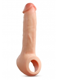 Телесная насадка-удлинитель Thrive 8.75 Inch Realistic Penis Extender Sleeve - 22,2 см. - Blush Novelties - в Ноябрьске купить с доставкой