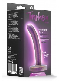 Фиолетовая насадка с гладкой поверхностью Surrender 4.75 Inch Beginner Pegging Dildo - 12 см. - Blush Novelties - купить с доставкой в Ноябрьске