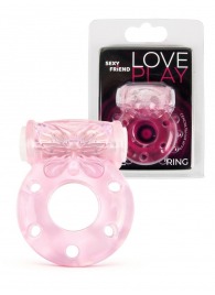 Розовое эрекционное виброкольцо с бабочкой - 1137 - в Ноябрьске купить с доставкой
